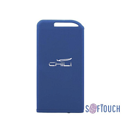 Беспроводное зарядное устройство, 6000 mAh, с покрытием SOFT TOUCH (Синий)