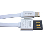Кабель USB 2.0 - Apple iPhone/iPod/iPad 8pin, 2.1A, реверс., плоский, Partner