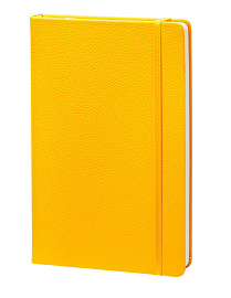 Записная книжка (бренд InFolio) коллекция "Lifestyle", формат A5, переплёт твердый с резинкой (Жёлтый)