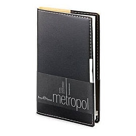 Еженедельник недатированный METROPOL (АР), формат A6 (Чёрный)