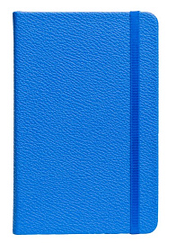 Записная книжка (бренд InFolio) коллекция "Lifestyle", формат A6, переплёт твердый с резинкой (Синий)