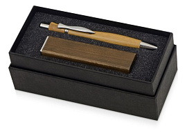 Набор Kyoto bamboo с ручкой и зарядным устройством 2600 mAh (Коричневый)