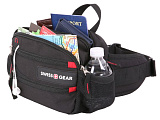 Сумка на пояс SWISSGEAR, полиэстер M2, 23х10х15 см, черный