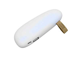 Универсальное зарядное устройство power bank в форме камня (Белый)