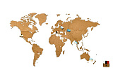 Деревянная карта мира World Map Wall Decoration Small, чёрная