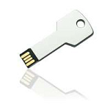 USB-Flash накопитель - ключ (флешка), модель ME004, объём памяти  8 Gb, цвет серебристый