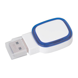 Флеш-карта с подсветкой, 16 GB (Синий; Белый)