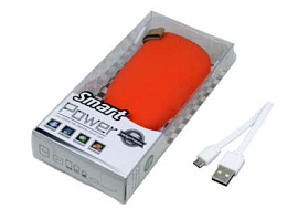 Маленькое универсальное зарядное устройство power bank в форме камня (Оранжевый)