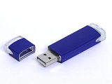 USB-Flash накопитель (флешка) из алюминия с прозрачными пластиковыми вставками, модель 014, объем па