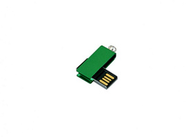 Флешка мини 64 Гб.Серебряный, USB2.0 (Зелёный)