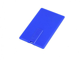 Флеш-накопитель в виде пластиковой карты. 8 Гб.Зелёный, USB2.0 (Синий)
