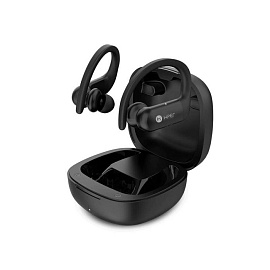 Наушники беспроводные с зарядным боксом HIPER TWS SPORT V2, цвет черный (Чёрный)