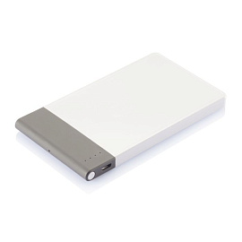 Тонкое зарядное устройство, 4600 mAh, цвет серый с чёрным (Белый; Серый)