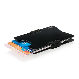 Чехол для карт с защитой от сканирования RFID (Чёрный)