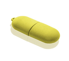 Флешка PVC025 с чипом 4 гб. USB 2.0 (жёлтый)