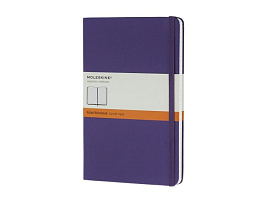 Записная книжка Classic, формат A5 (блок в линейку), цвет чёрный (Фиолетовый)