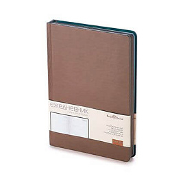 Ежедневник недатированный CITIZEN NEW, с покрытием SOFT TOUCH, формат A5 (Коричневый)