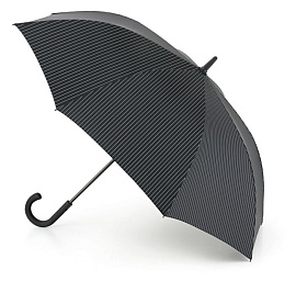 Зонт мужской трость автомат Fulton, модель G451-2162 BlackSteel (Чёрный; Серый)