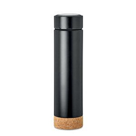 Термос заварочный с пробковым дном, POLE CORK - 450 мл (Чёрный)