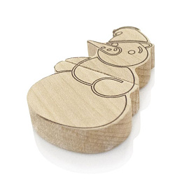 Флешка DR041 "Снеговик 3" (липа) с чипом 128 гб. USB 2.0 (Бежевый)