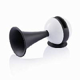 Подставка для iphone+усилитель звука, цвет белый с черным
