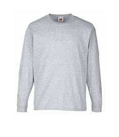 Детская футболка FOTL Valueweight T long sleeve (Серый меланж)