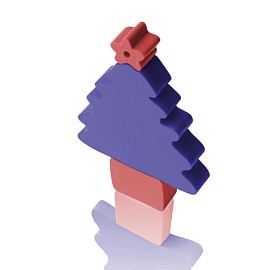 Флешка PVC049 "Елка" с чипом 8 гб. USB 2.0 (Фиолетовый)