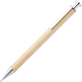Карандаш механический Attribute Wooden (Бежевый; Серебряный)