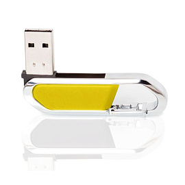 Флешка PM027 с чипом 4 гб. USB 2.0 (жёлтый)
