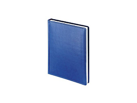 Ежедневник недатированный А6+ Velvet, черный (Синий)