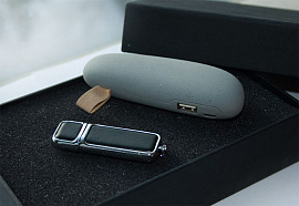 Набор №6. Power bank /флешка 64 гб (Чёрный)