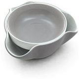 Блюдо для снека double dish™ серое
