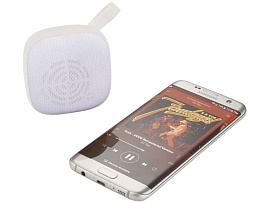 Портативный тканевый динамик с Bluetooth® (белый)
