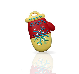 Флешка PVC178 "Варежка" с чипом 64 гб. USB 2.0 (красный)