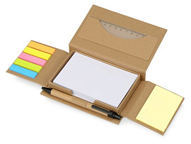 Канцелярский набор для записей "Stick box" (Бежевый)