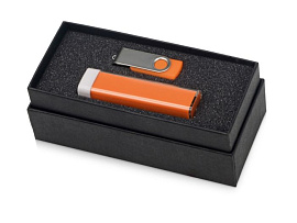 Набор Flashbank: флешка и зарядное устройство 2200 mAh (Оранжевый; Серебряный)