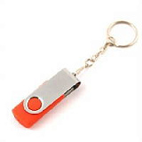 Корпус USB-Flash накопитель - брелок (флешка) "HIT - New",  4 Gb, в металлическом корпусе с пластико