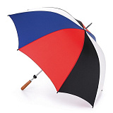 Зонт мужской гольфер Fulton, модель S652-1780 BlackRedNavyWhite