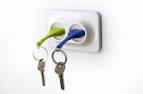 Двойной брелок+держатель для ключа unplug голубой