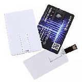 Корпус USB-Flash накопитель (флешка) "Canvas - New",  в виде кредитной карты, возможно полноцветное 