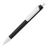 Ручка шариковая FORTE SOFT BLACK, с покрытием SOFT TOUCH