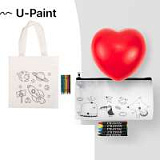 Набор подарочный U-PAINT: антистресс, пенал для раскрашивания, сумка для раскрашивания