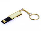 USB-Flash накопитель - брелок (флешка) в металлическом корпусе, модель Mini Silver, объем памяти 16 