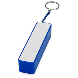 Портативное зарядное устройство "Сатурн", 2200 mAh, цвет белый с черным (Синий; Белый)