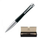 Шариковая ручка Parker Urban K200, цвет: London Cab Black CT, стержень: Mblu