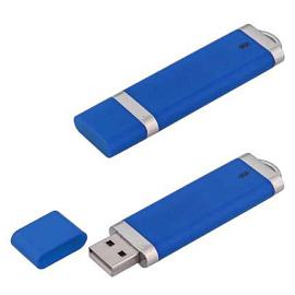 Флешка PL003 с чипом 8 гб. USB 2.0 (Синий; Серебряный)
