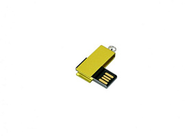 Флешка мини 64 Гб.Серебряный, USB2.0 (Жёлтый)
