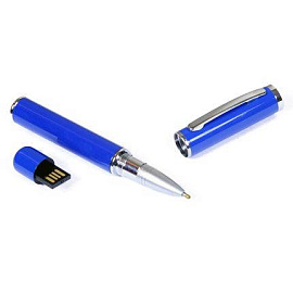 USB-Flash накопитель (флешка) - металлическая ручка, модель 370, объем памяти 32 Gb (Синий)