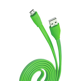 Кабель USB 2.0 - microUSB, 2.1A (Зелёный)