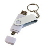USB-Flash накопитель - брелок (флешка) "On-the-Go" с разъемом Micro USB 2.0, 4 Gb